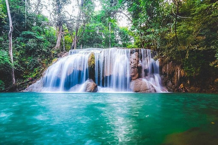 Kanchanaburi Day Trip with River Kwai Bridge and Erawan Falls